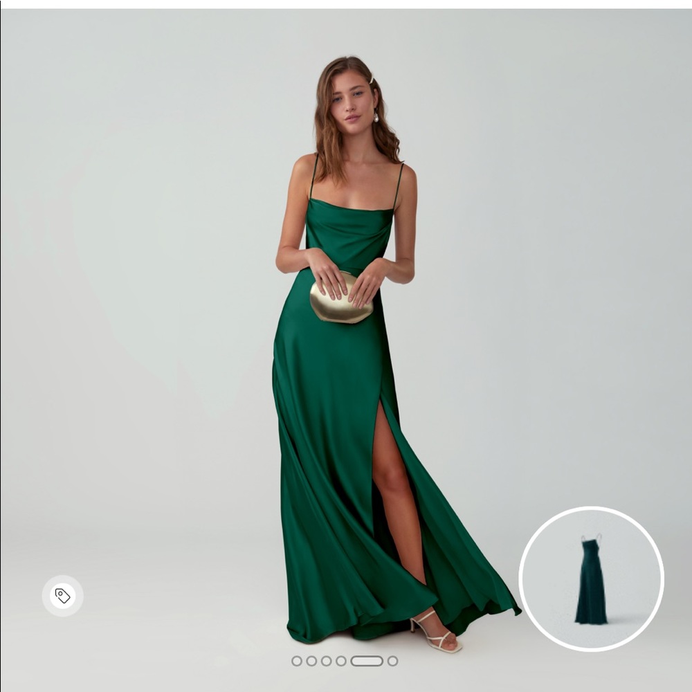 Fame and Partners Strappy Silk Gown